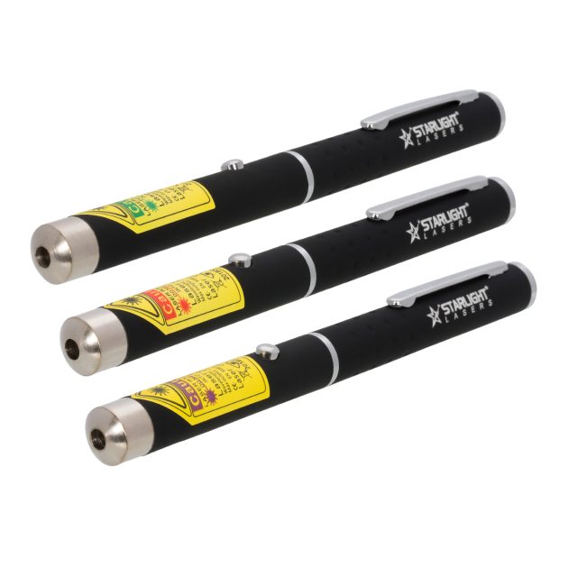 Coffret 3 stylos laser : vert X1, rouge M1, violet Z1 – photo du produit