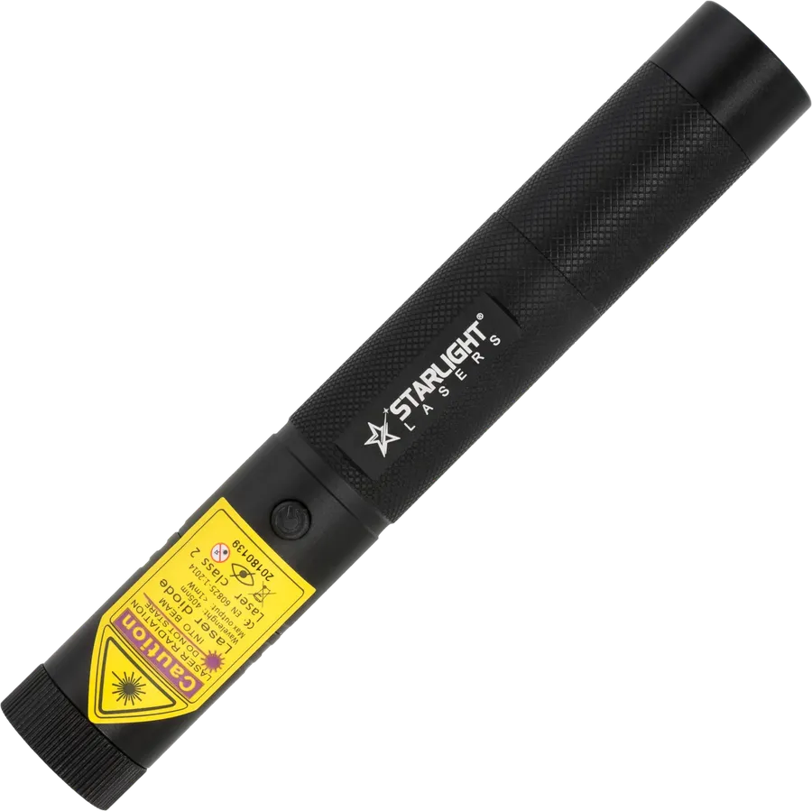 Pointeur laser violet rechargeable Starlight V1 Pro 405 nm en aluminium avec batterie 18650