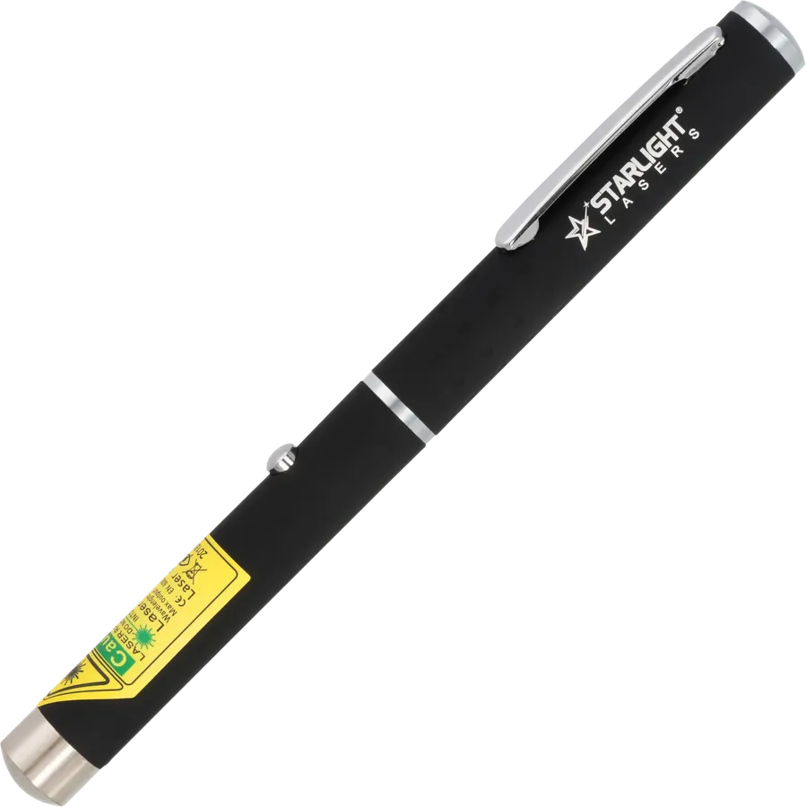 Stylo laser vert Starlight X1 avec clip, fonctionnant avec deux piles AAA